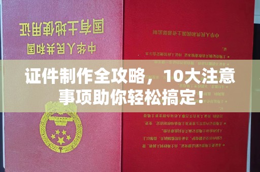 武隆证件制作全攻略，10大注意事项助你轻松搞定！