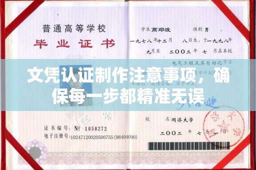 武隆文凭认证制作注意事项，确保每一步都精准无误