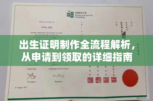 武隆出生证明制作全流程解析，从申请到领取的详细指南